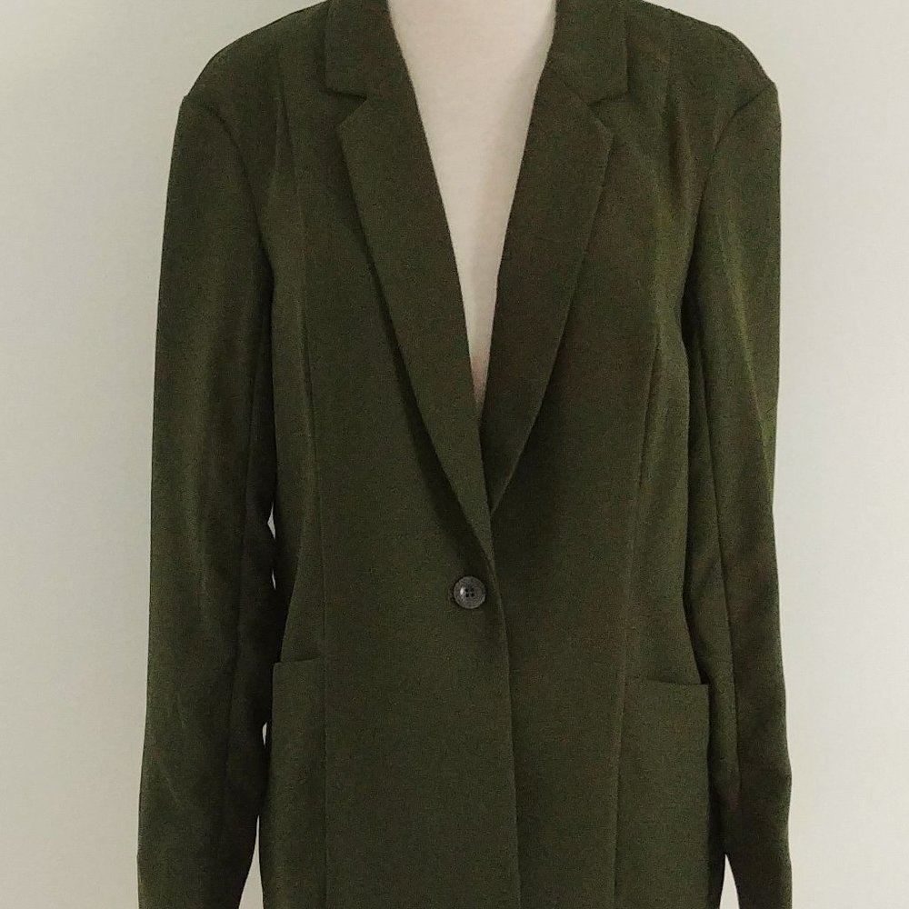 Olive green women blazer